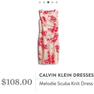 Calvin Klein Melodie Scuba Knit Dress
